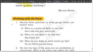 Chivvy Poem Class 7 Questions And Answers  CBSE Class 7th [upl. by Irtak]