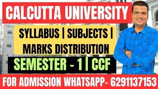 Bcom Semester 1202425 Know Your SyllabusSubjects Marks Distribution Calcutta University [upl. by Ecirbaf451]