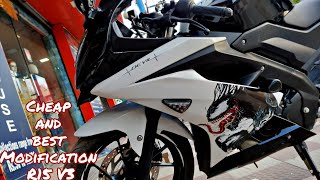 Yamaha R15 V3 Modification  Stickering Cheap and Best  Devil  Venom [upl. by Wenger]