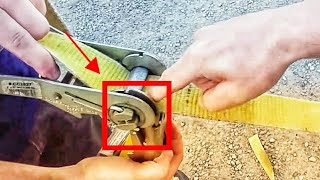 How To Use A Ratchet Strap the Ez way [upl. by Nortyad]