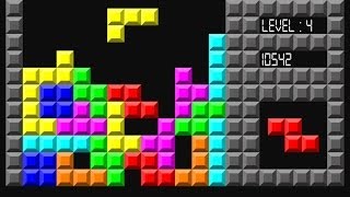 Tetris The Classic Online Flash Game Levels 19  Arcade Games [upl. by Eadnus]