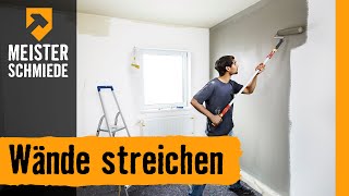 Wände streichen  HORNBACH Meisterschmiede [upl. by Stimson528]