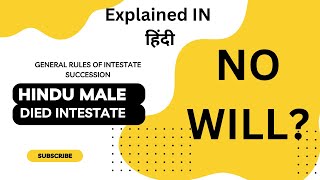 Rules For Intestate Succession Hindu Male [upl. by Nnaeirb374]