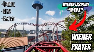 Neue Achterbahn im Wiener Prater  Erste Blick auf Wiener Looping  RIDE REVIEW NEWS [upl. by Euhsoj]