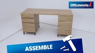 How to assemble the Stockholm Twin Cabinet Desk [upl. by Corley]