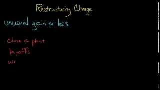 Restructuring Charges Financial Accounting [upl. by Riada965]