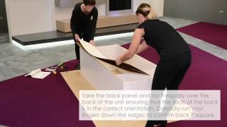 How to square a flat pack wardrobe and fix the back panel [upl. by Jonathan]