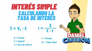 INTERÉS SIMPLE Calculando la tasa de interés Super facil  Para principiantes [upl. by Menard]