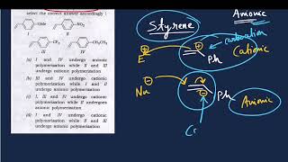 Q61‖ Extent of Cationic amp Anionic Polymerization depends upon stability of Carbocation amp Carbanions [upl. by Celina195]