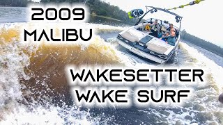 2009 Malibu Wakesetter Wakesurfing [upl. by Oca8]