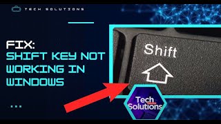 SOLVED Shift Keys Not Working on Your Computer [upl. by Claudie]