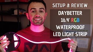 Set Up 164 FT RGB Water Proof LED Light Strip  DAYBETTER [upl. by Sloatman582]