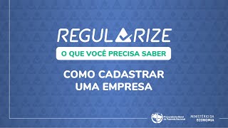 Como cadastrar empresa no REGULARIZE [upl. by Ecirrehs838]