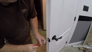 How to Install Door Handles on Double Doors  How to Install a Dummy Door Handle [upl. by Phiona]