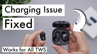 100 works Earbuds Charging issue fixed  TWS not charging problem [upl. by Enreval]