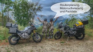 Unsere Routenplanung und Motorradbeladung für die große Motorradreise [upl. by Sholem]