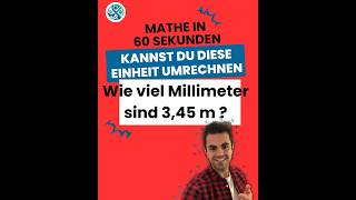 Kannst Du diese Einheit Längenmaß umrechnen Mathe lernen mit Mathetipps 🧮🫶🏻 [upl. by Rand]