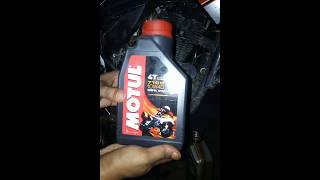 Motul 7100 10w40 on gixxer [upl. by Eriha]