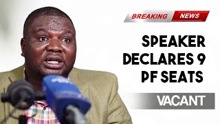 NAKACINDA HOLDS AN EMERGENCY PRESS BRIEFING AFTER PARLIAMENT EXPELS 9 PF MPS [upl. by Frodi]