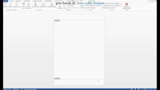 Boek opmaken in Word 2 Paginanummering [upl. by Bollay]