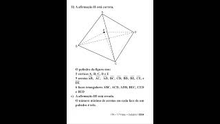 ITA 2025 Geometria Espacial [upl. by Odraude]