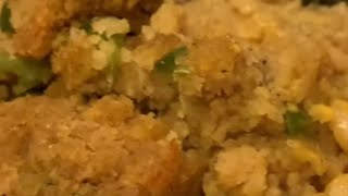 Cornbread Dressing Southern Style  Soul Food [upl. by Bywaters]