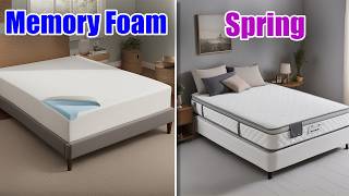 Memory Foam Vs Spring Mattress Which one is Best Best Mattress For Couples 2024 [upl. by Aryk]