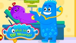 Visit to the Doctor Monster  Chomping Monsters  Kidloland Games [upl. by Atoiyanap]