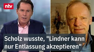 Scholz wusste quotLindner kann nur Entlassung akzeptierenquot  IfoChef Fuest zum AmpelAus  ntv [upl. by Joice]