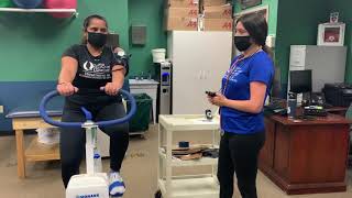 FGCU ES Astrand Rhyming Cycle Ergometer Test  2020 [upl. by Ymer4]