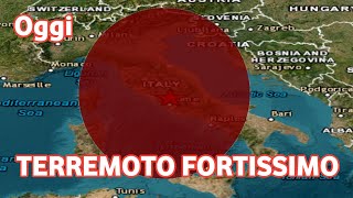 Ultime notizie Un fortissimo terremoto ha scosso lItalia questa notte lunedì 8 luglio 2024 [upl. by Atteloc]