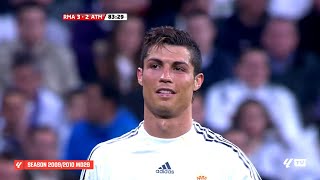 Cristiano Ronaldos First EVER Madrid DERBY 200910 [upl. by Malas]