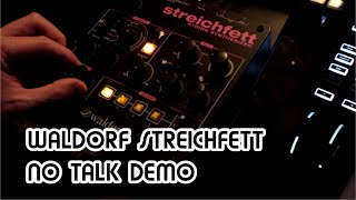 Minimal Ambient Drone Synth Demo NO TALK  Waldorf Streichfett Demo [upl. by Nitram]