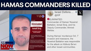 IsraelHamas war Airstrike kills Hamas commanders grandson of founder killed  LiveNOW from FOX [upl. by Sum]