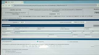 Como Llenar El Formulario De La Tasa 790 052 [upl. by Noxas788]