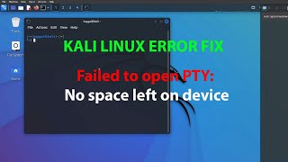 LINUX ERROR FIX Failed to open PTY No space left on device [upl. by Litton]