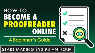 How to Become a Proofreader Online From Home  A Beginners Guide [upl. by Ennazor]