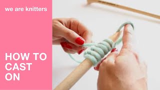 Knitting tutorials for beginners  How to make a long tail cast on  WAK [upl. by Norud]