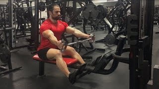 How To Wide Cable Row For Upper Back Size  Form Video  Natural Bodybuilder Gary Amlinger [upl. by Idnar]