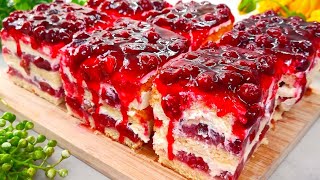 🍒🍒 Das beliebteste Dessert dieses Sommers Cremiger Kuchen der in ihrem Mund Schmilzt [upl. by Milly]