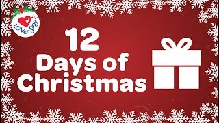 12 Days of Christmas with Lyrics  Christmas Songs and Carols [upl. by Wehtta]