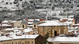 Primera Nevada en Briviesca 2023 [upl. by Halladba]