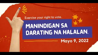 ADVOCACY CAMPAIGN AD DAPAT TAMA SA ELEKSYON 2022 [upl. by Akenahs]