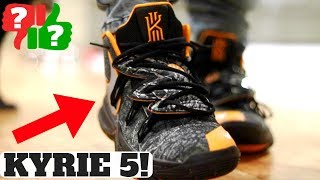 NIKE KYRIE 5 Review Worth Buying for Off Court Fit How to Lace [upl. by Ahsenahs501]