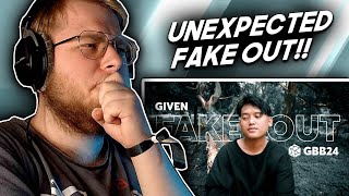 BEATBOXER REACTS TO GIVEN GBB24 SOLO WILDCARD FAKE OUT [upl. by Jarrow530]