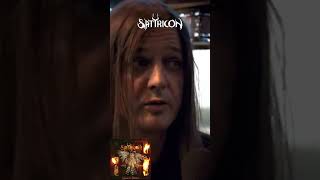 SATYRICONS SATYR ON PLAYING NEMESIS DIVINA AT FESTIVALS satyricon satyr blackmetal shorts [upl. by Robert]