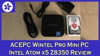 ACEPC Wintel Pro Mini PC Intel Atom x5Z8350 Review [upl. by Nnairb]