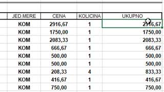 Excel faktura primer iz prakse [upl. by Grove892]