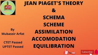 Piagets theory  Schema Scheme Assimilation Accommodation Equilibration  CDP 2021  1 [upl. by Caralie]