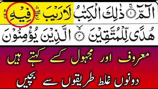 Maroof Aur Majhool  Two Main Mistakes  Tajweed Ul Quran  By Hafiz Muzzammil [upl. by Losse]